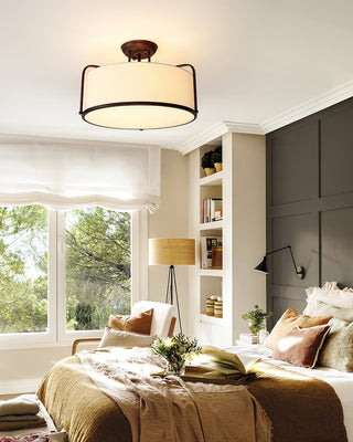 Everly Transitional Fabric Ceiling Light