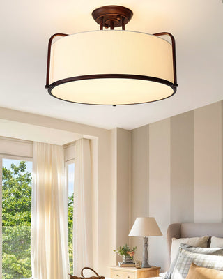 Everly Transitional Fabric Ceiling Light
