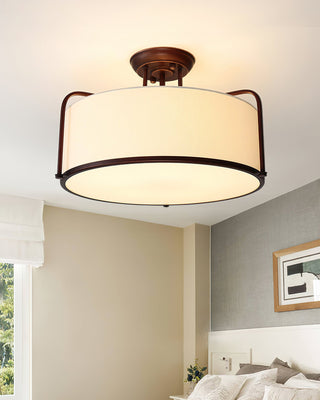 Everly Transitional Fabric Ceiling Light