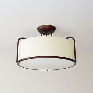 Everly Transitional Fabric Ceiling Light