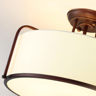 Everly Transitional Fabric Ceiling Light