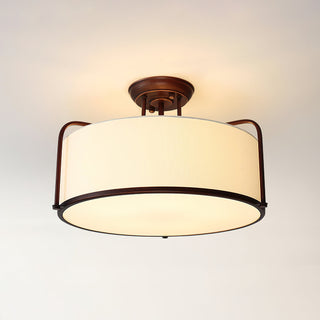 Everly Transitional Fabric Ceiling Light