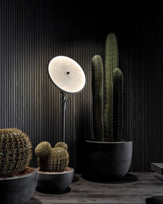 Orbit Modern Wood Floor Lamp