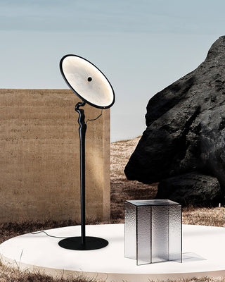 Orbit Modern Wood Floor Lamp