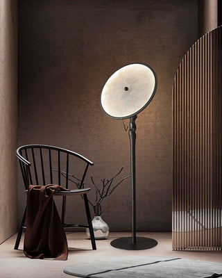 Orbit Modern Wood Floor Lamp