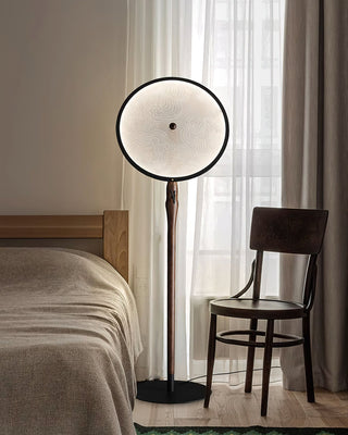 Orbit Modern Wood Floor Lamp