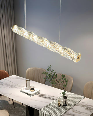 Radiance Minimalist Crystal Linear Chandelier