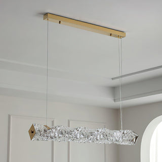 Radiance Minimalist Crystal Linear Chandelier