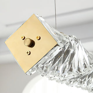 Radiance Minimalist Crystal Linear Chandelier