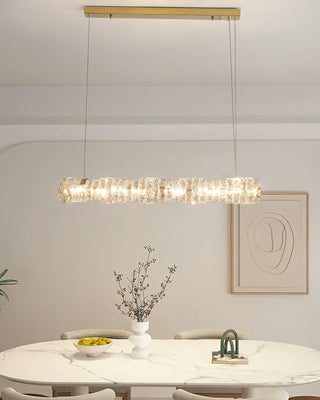 Radiance Minimalist Crystal Linear Chandelier