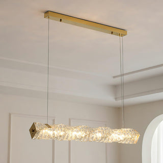 Radiance Minimalist Crystal Linear Chandelier