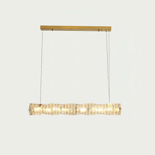 Radiance Minimalist Crystal Linear Chandelier