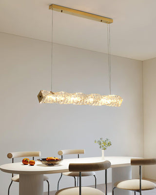 Radiance Minimalist Crystal Linear Chandelier
