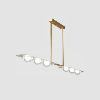 Radiant Minimalist Brass Chandelier