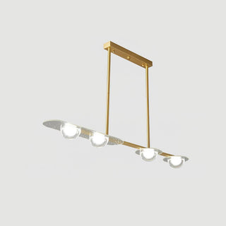Radiant Minimalist Brass Chandelier