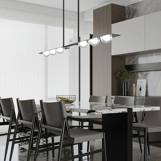Radiant Minimalist Brass Chandelier