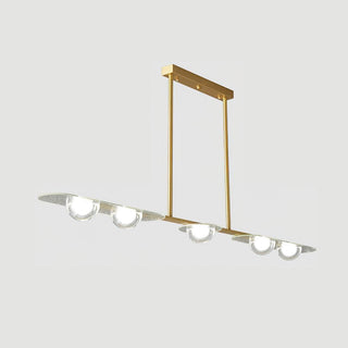 Radiant Minimalist Brass Chandelier