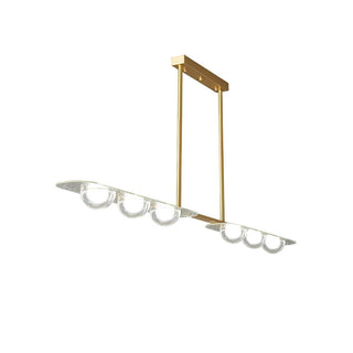 Radiant Minimalist Brass Chandelier