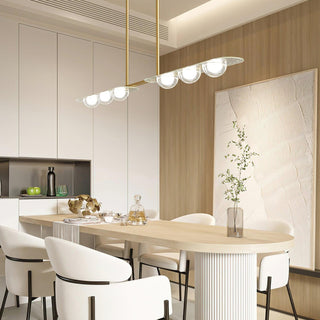 Radiant Minimalist Brass Chandelier