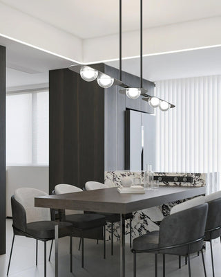 Radiant Minimalist Brass Chandelier
