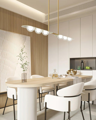 Radiant Minimalist Brass Chandelier
