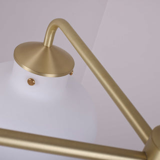 Raito Mid-Century Brass Glass Pendant