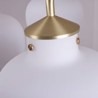 Raito Mid-Century Brass Glass Pendant