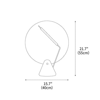 Vinyl Minimalist Metal Table Lamp