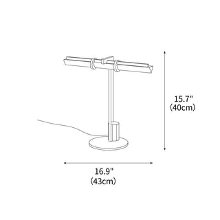 Reed Industrial Brass Table Light