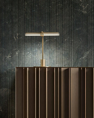 Reed Industrial Brass Table Light