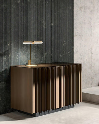 Reed Industrial Brass Table Light