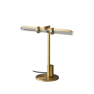 Reed Industrial Brass Table Light