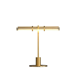 Reed Industrial Brass Table Light
