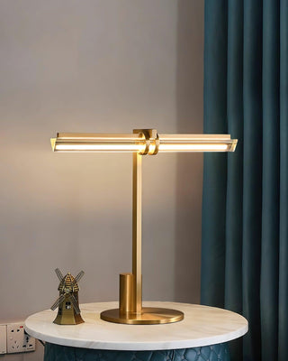 Reed Industrial Brass Table Light