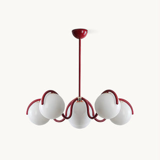 Riven Modern Metal Glass Chandelier