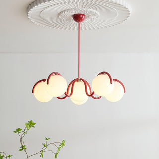 Riven Modern Metal Glass Chandelier