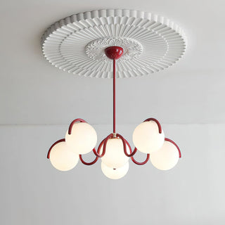 Riven Modern Metal Glass Chandelier