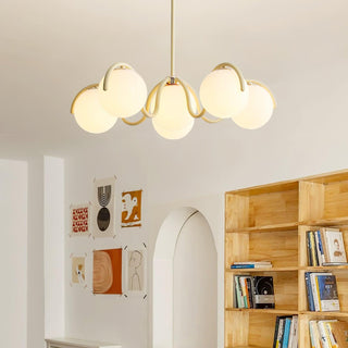 Riven Modern Metal Glass Chandelier