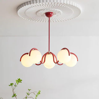 Riven Modern Metal Glass Chandelier
