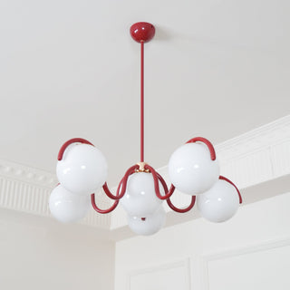 Riven Modern Metal Glass Chandelier
