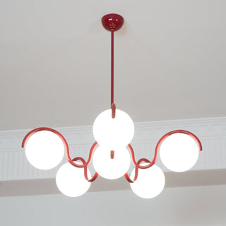 Riven Modern Metal Glass Chandelier