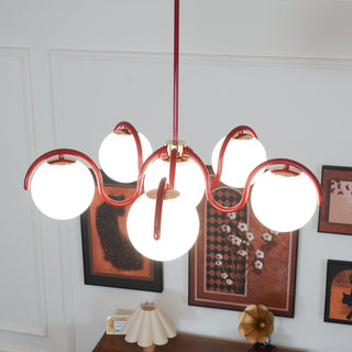 Riven Modern Metal Glass Chandelier