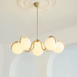 Riven Modern Metal Glass Chandelier