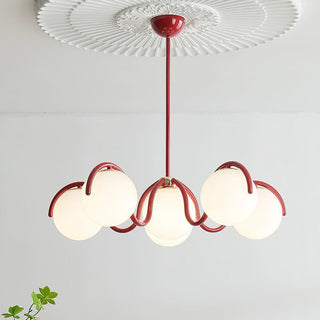 Riven Modern Metal Glass Chandelier