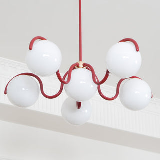 Riven Modern Metal Glass Chandelier