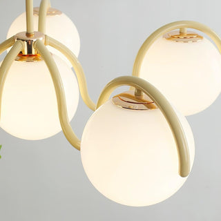 Riven Modern Metal Glass Chandelier