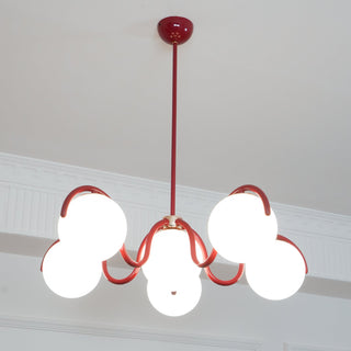 Riven Modern Metal Glass Chandelier