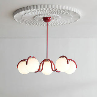 Riven Modern Metal Glass Chandelier