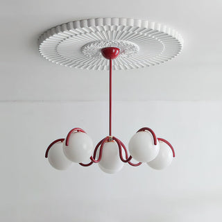 Riven Modern Metal Glass Chandelier