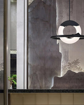 Cycle Wabi-Sabi Wood Chandelier